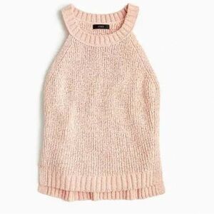 J.Crew High Neck Sweater Tank in Subtle Pink Size XS Summer Preppy Classic